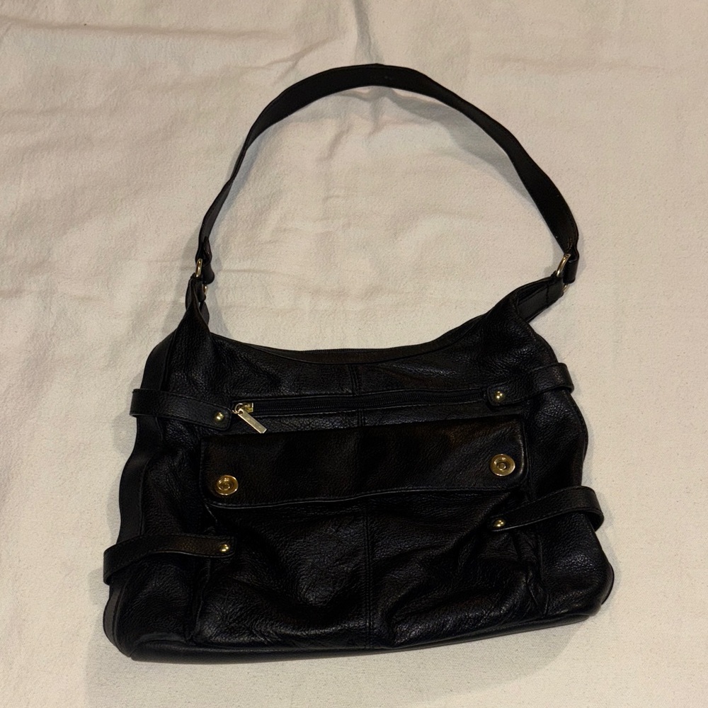 Chic Black Wilsons Leather Shoulder Bag purse